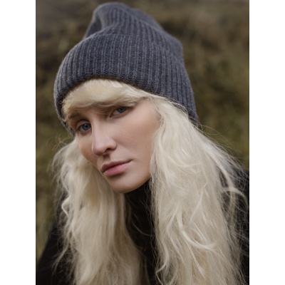 Müts, kašmiir ja vill, tumehall