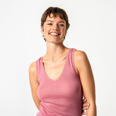 Siidivilla alussärk, roosa